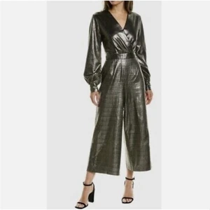 Neu mit Etikett Ted Baker Twigga Langarm-Overall Metallic - Bild 1 von 10