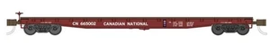 N RUEDAS DEL TIEMPO 50127 CN Canadian National 1963 53' 6" Flatcar Marine I 665045 - Imagen 1 de 1