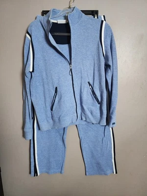 Traje de chándal azul vintage Liz Claiborne para mujer talla mediana Foto 1 de 4