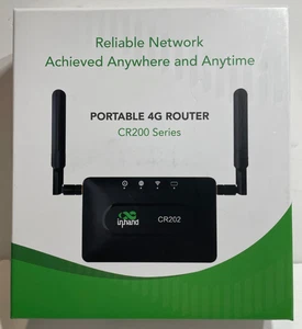 InHand CR202 Portable 4G LTE CAT6 Wifi Travel Router Hotspot Sim Slot Unlocked - Picture 1 of 8