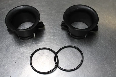 00-04 APRILIA SL1000 FALCO AIRBOX INTAKE VELOCITY STACKS WITH ORING GASKETS - Image 1 of 4