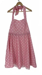 Rosa gepunktetes Neckholder Swing Kleid Gr. L - Retro 50s Style - Bild 1 von 8