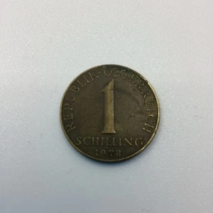 1978 Austria Coin One Schilling Old Vintage  Beautiful Coin - Picture 1 of 2