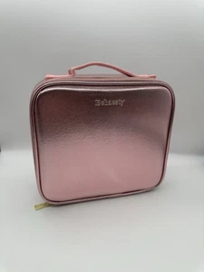 Behaesty Travel Makeup Bag with LED Lighted Mirror Color Pink - Picture 1 of 10