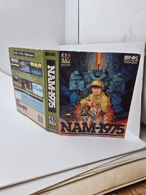 ORIGINAL SNK NEO GEO AES NAM 1975  PAPER INSERT ONLY W/CREASES (GOOD ) L13