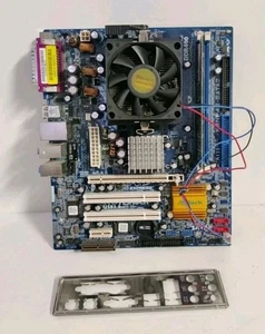 MATX  ASROCK K8NF4G-SATA2 Motherboard Socket 754  + RAM + CPU AMD Sempron ✅ - Foto 1 di 4