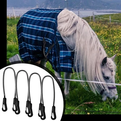 1/4Pcs Horse Blanket Strap Elastic Tail Strap Adjustable Belly Tail Cord Straps - Image 1 of 4