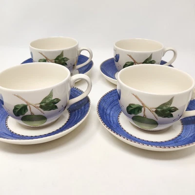 WEDGWOOD Sarah's Garden Xícara de Chá e Pires CONJUNTO DE 4 England Butterfly #1 - Imagem 1 de 4