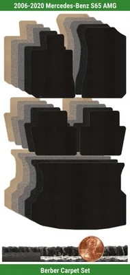 Juego de alfombrillas bereber personalizadas para Mercedes-Benz S65 AMG 2006-2020 (5 piezas) #YDV Foto 1 de 4