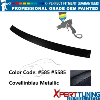 Fits 10-16 Benz E-Class W212 4Dr OE Style Painted #585 Black Roof Spoiler ABS Foto 1 de 4