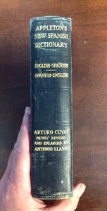 Appletons New Spanish Dictionary 1931 Hardcover BookGnu - Bild 1 von 12