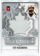 2011 In The Game Memorabilia Silver #MM11 Scott Niedermayer *#/20 (ref 208464)