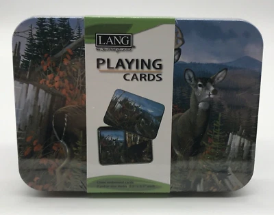 Lang Beyond The Woods Playing Cards, 2 Decks in Tin Box - Image 1 of 3