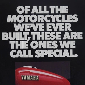 Vintage 1976 Yamaha Motorcycles Specials Fold Out Print Ad Large Bike Poster - Bild 1 von 5