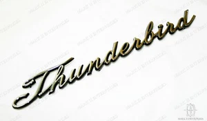 1965 1966 1967 Ford Thunderbird Rear Quarter Panel Script Emblem Nameplate - Picture 1 of 2
