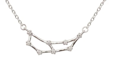 Elegante regalo - ¡Dale sus estrellas! Collar Moissanita Zodiaco Capricornio Nuevo en Caja Foto 1 de 4