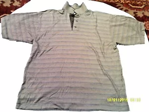 Camisa polo para hombre CUTTER &BUCK talla 2XT bronceada/marrón/blanco algodón a rayas RN83094 - Imagen 1 de 8