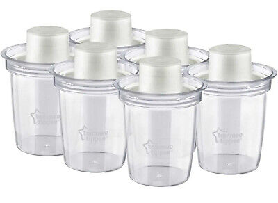 Tommee Tippee Baby Milk Powder Dispensers For 9 Floz 260ml Bottle Pack Of 6 • 8£