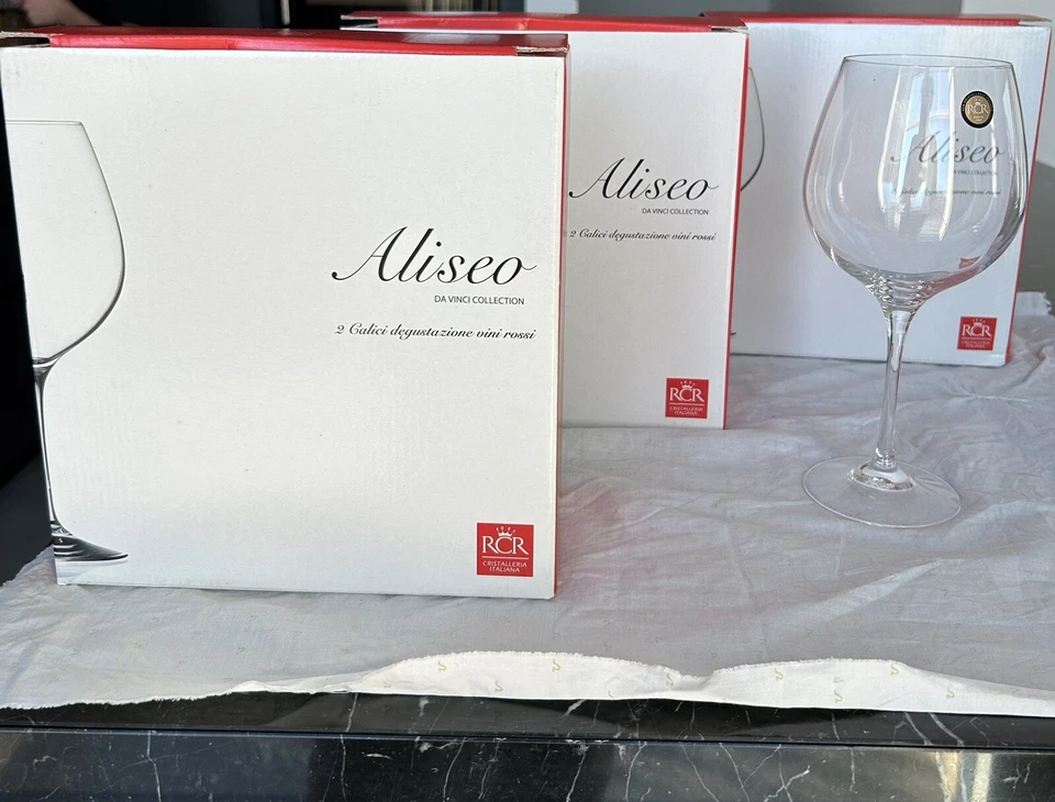 RCR Set 6 Calici Degustazione Vino  in Cristallo - 740cc - Immagine 1 di 1