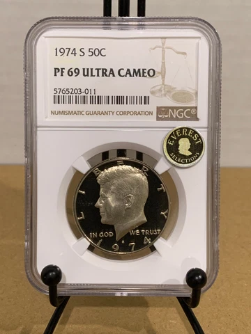 1974-S Kennedy Half Dollar NGC PF69UCAM Everest #5765203-011 Cover
