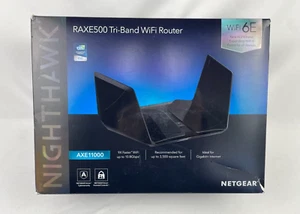 NETGEAR Nighthawk RAXE500 AXE11000 Tri-Band WiFi 6E Wireless Router - Picture 1 of 4
