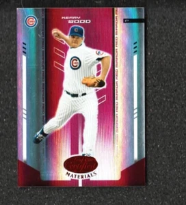 #D/100 RELIC KERRY WOOD 2005 Leaf Certified Materials MIRROR RED Cubs MINT - Picture 1 of 2