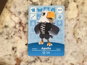 297 Apollo Animal Crossing Amiibo Authentic Nintendo Mint Card - Picture 1 of 2