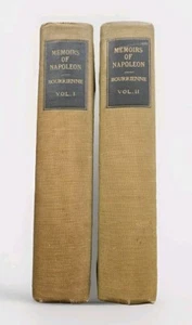 1885. V Rare | Memoirs of Napoleon Bonaparte by de Bourrienne. 2 Vol Antique Set - Picture 1 of 24
