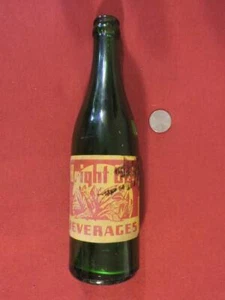 Antike Glas Soda Bright Belt Getränke grüne Flasche OHNE Kappe 9,5" Lynchburg, VA - Bild 1 von 11