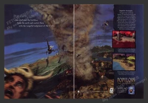 Pubblicità stampa videogioco rivista Populous: The Beginning 12:26 anni 90 (2 pgs) 1999 - Foto 1 di 1