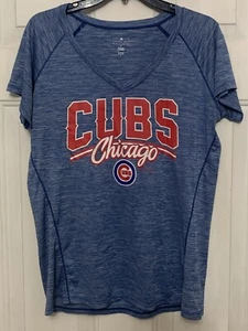 Chicago Cubs T-Shirt MLB Genuine Merch Campus Lifestyle Women's Size XL - Picture 1 of 3