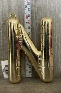 Macy's Holiday Lane gold-tone party balloon-look Initials Ornament N - Picture 1 of 5