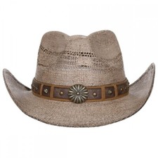 Strohhut Hutband Colorado braun Cowboyhut Westernhut Hut Square Dance Country