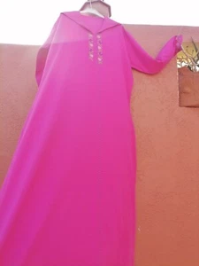 Jelaba Kaftan Caftan Abaya Long Moroccan Women Arabian Beach Summer Dress Muslim - Picture 1 of 24