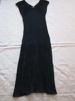 VESTIDO Vivienne Tam nuevo sin etiquetas talla 1 cuello en V pliegues largos Foto 1 de 4