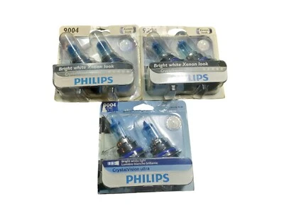 Lote de 3x Philips 9004CVB2 Crystalvision Ultra Faro Lámpara Bombilla  Foto 1 de 2