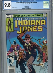 FURTHER ADVENTURES OF INDIANA JONES #1 MT 9.8 CGC WHITE PAGES CANADIAN ED. BYNRE - Picture 1 of 1