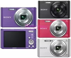Sony Cybershot DSC-W830 20.1MP 8x Optical Zoom Digital Camera-100% Working - Picture 1 of 12