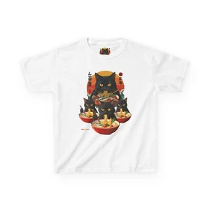 Original WackyDoodlz "Noodle Cats" #2 Kids Heavy Cotton™ Tee (3 Sizes/7 Colors) - Picture 1 of 25