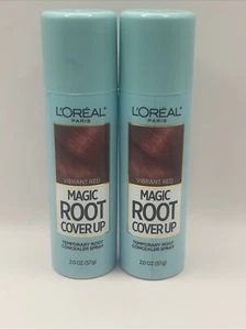 Lot Of 2 L'Oreal Paris Magic Root Cover Up Temporary Spray Vibrant Red - Picture 1 of 7