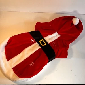 Santa Dog Costume Suit Christmas Chest Large 23-27" Snowflake Christmas Outfit - Picture 1 of 7