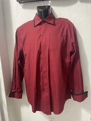 Camisa roja con botones manga larga hombre MONTECARLO talla S (32/33) #24 Foto 1 de 4
