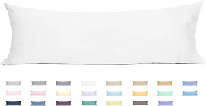 Body Pillowcase 100% Cotton Long Pillow Cover/Case Envelope Closure 1 Pack, 21×5 - Picture 1 of 8