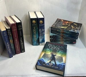 Rick Riordan Lot Of 12 Books: Percy Jackson Magnus Chase Heroes Of Olympus *Read - Picture 1 of 6