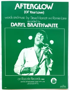 Daryl Braithwaite - Afterglow (Of Your Love) 1977 Australian Sheet Music Edition - Picture 1 of 1