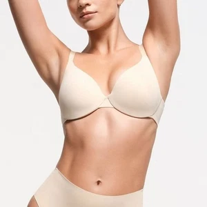 Neu mit Etikett Skims glättender Intim-BH volle Abdeckung leicht gefüttert in Sand - 32DDD - Bild 1 von 9