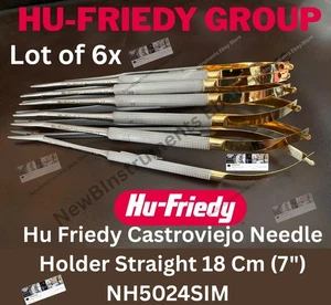 Hu Friedy Castroviejo Needle Holder 18 Cm (7") NH5024SIM - Picture 1 of 5