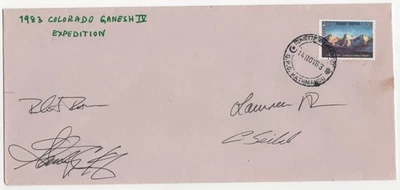 尼泊尔 1983 年科罗拉多·甘尼斯四世 EXPEDITION CREW 亲笔签名 — 第 1/2 张图片