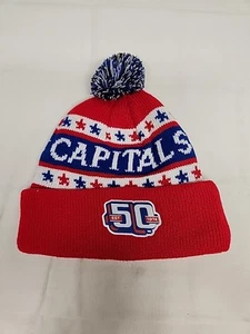 Washington Capitals NHL 50th Anniversary Knit Hat Beanie 2024 SGA - Picture 1 of 5