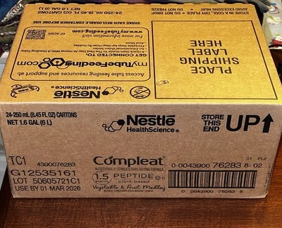 Estuche (24) Péptido Completo Nestlé 1.5 Frutas y Verduras Medley Tubo Alimentación 03/2026 Foto 1 de 4